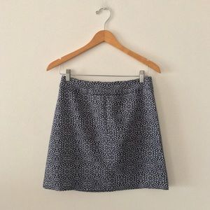 H&M Blue Floral Pattern Skirt